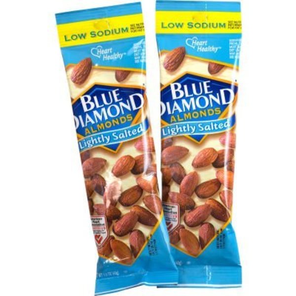 Green Rabbit Holdings Blue Diamond Low Sodium Lightly Salted Almonds, 1.5 oz, 12 Count 22000736